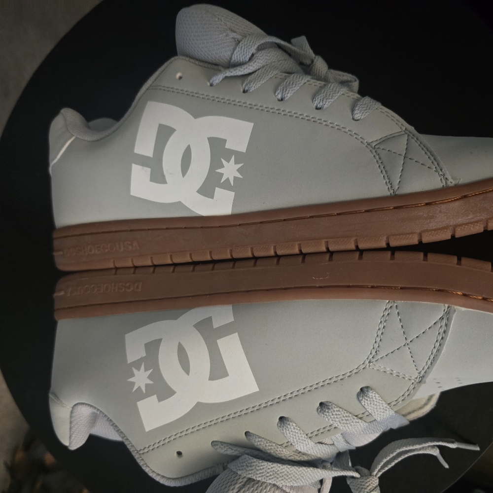 DC Gray and Brown Sneakers